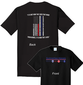 T-Shirt Black - Distressed Flag